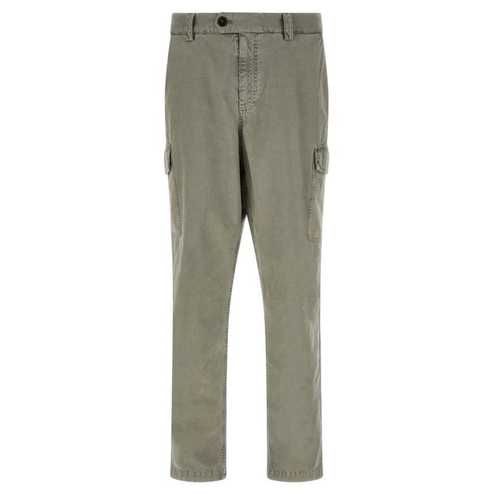 Brunello Cucinelli Bicolor Cotton Cargo Men's Pants